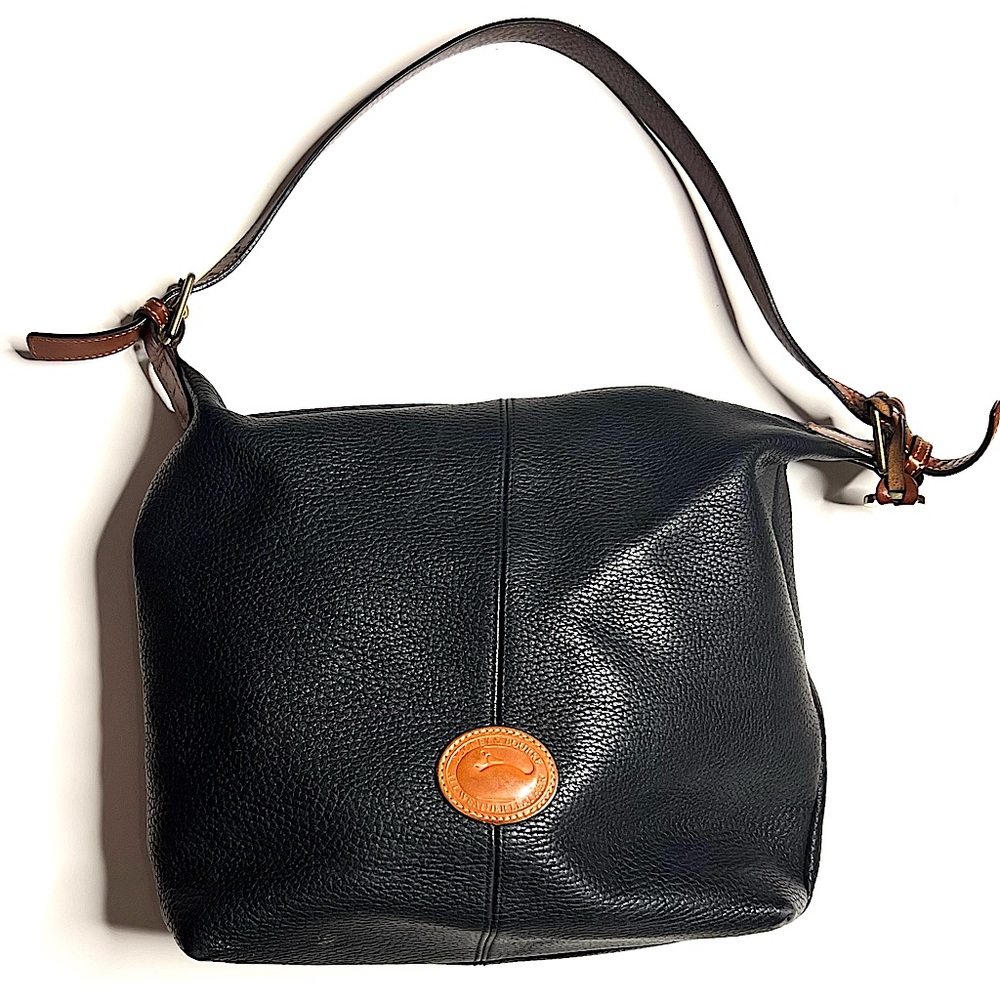 Dooney & Bourke Navy Blue Leather Vintage Handbag
